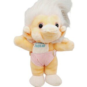 Chosun Trolio Trolls Plush 10" Stuffed Doll 1992 Baby Trolio Outfit